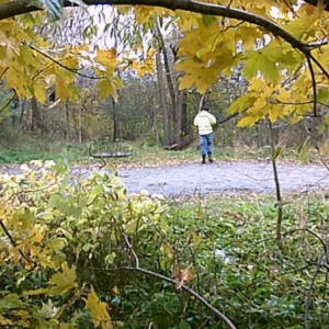 Men out to play on a rainy day
