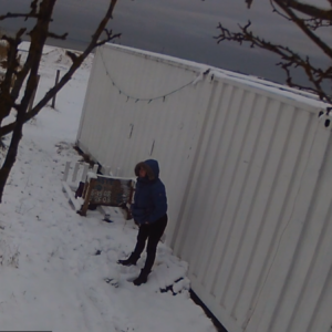 Just melting the snow away