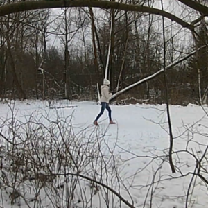 Lurking in the dark and walking in the snow