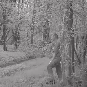 The workers were lurking around the trail again