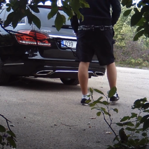 A man and his Mercedes