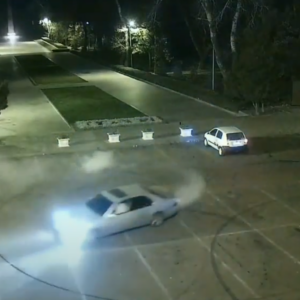 Parking lot donuts