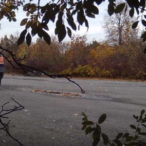 Man lurking at the lot