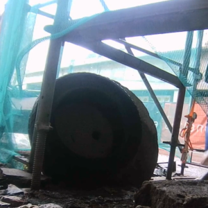 Lurking around the construction site
