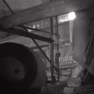 Another night at the construction site