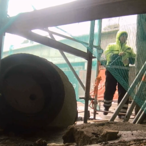 Several visits from the workers