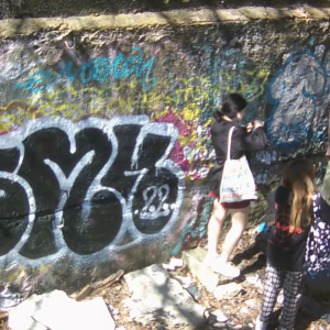 Teens in the corner