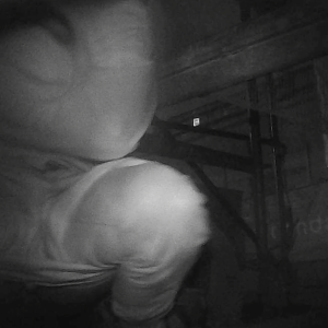 Spraying toward the camera