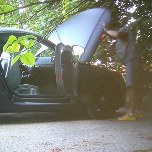 A guy and his car