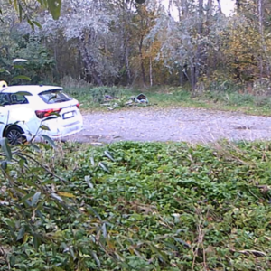 Activity from the parking lot