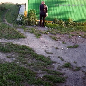 Rinsing down the wall