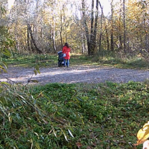 A few smoking ladies on the trail