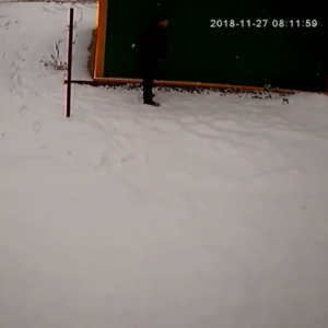 Writing in the snow