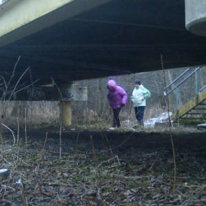 Under the bridge and down the pee trail