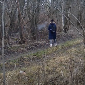 Peaceful smoke and stroll