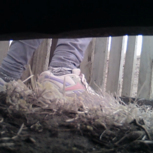 Close up action at the storage unit
