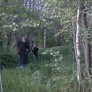 Family time on the trail